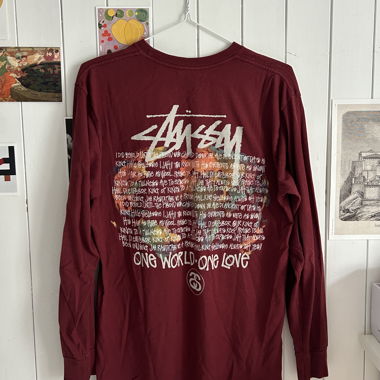 Stüssy one world, one love longsleeve