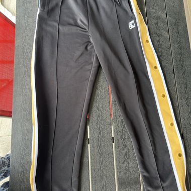 Pantalon de survêtement noir à bandes