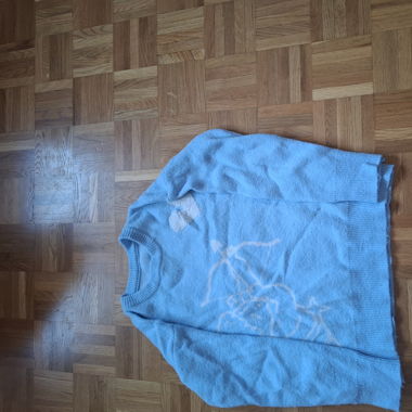 Pull cupidon bleu ciel