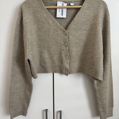 Gilet en maille beige