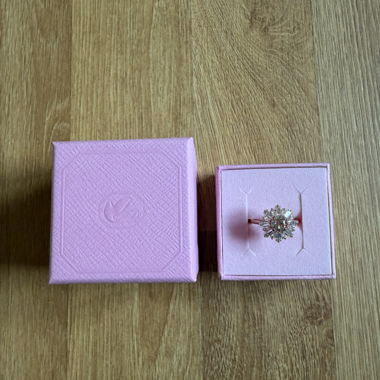 Anello Swarovski Sunshine in Oro Rosa NUOVO