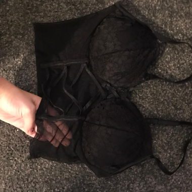 Halbtransparentes Rüschen Bralette