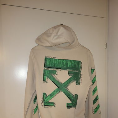 Weiss grüner OFF-WHITE hoodie 
