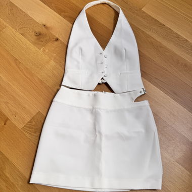 MNG White Two-Piece Set