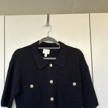 Stricktop mit Knöpfen L