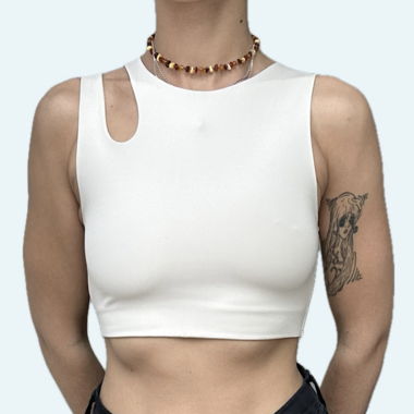 Beige Crop - Top 