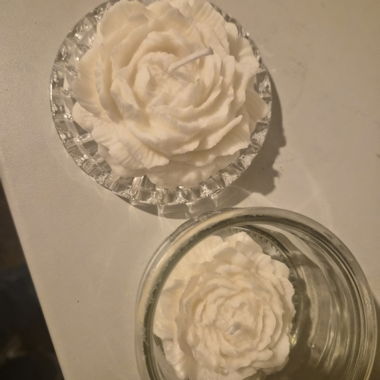 Candele decorative floreali