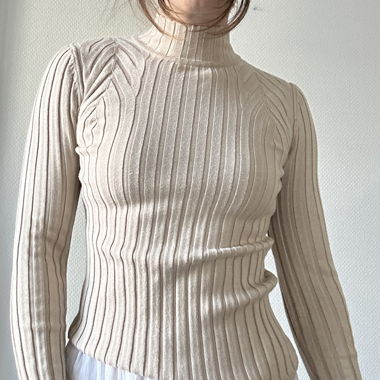 Cream sweater