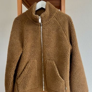 Thinking Mu Teddy-Fleece Jacket Brown S