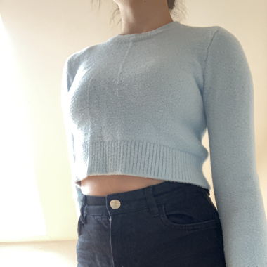 baby blue soft sweater