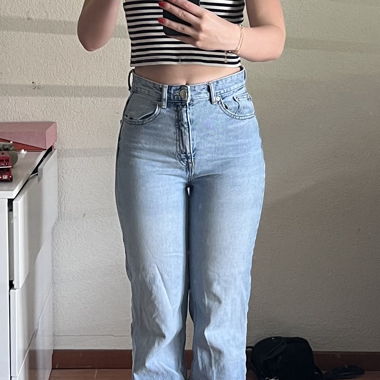 Straight leg jeans