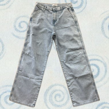 Jeans chiari a gamba larga