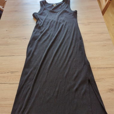 Schwarzes Maxikleid