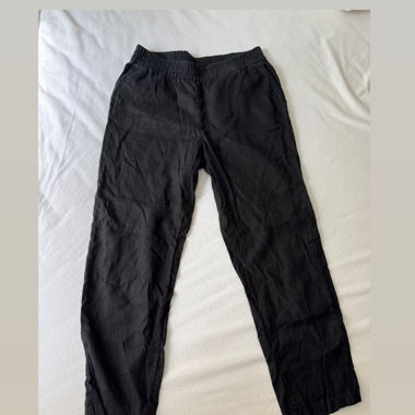 Pantalon en lin noir