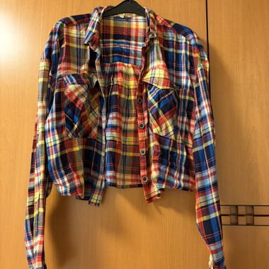 Camicia a quadri corta