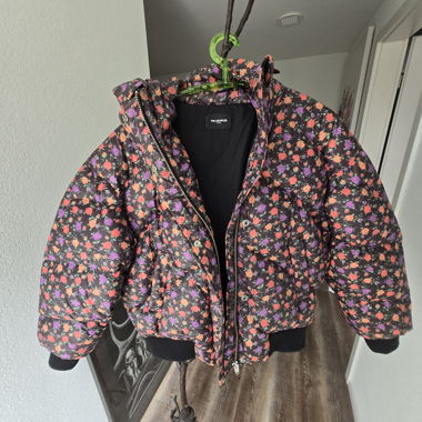 Floral Puffer Jacket The Kooples