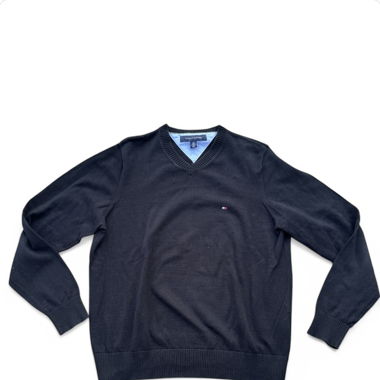 Tommy Hilfiger Black V-Neck Sweater