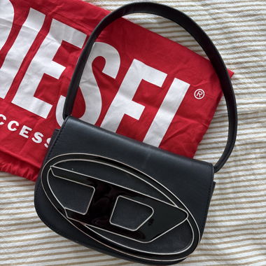 Diesel black crossbody bag