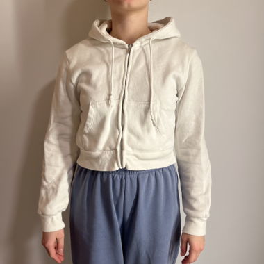 Zip Up Hoodie Cropped