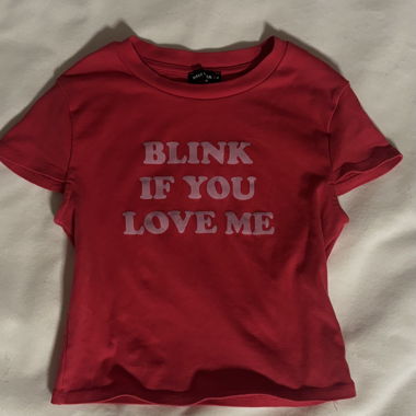 Red T-Shirt with Print