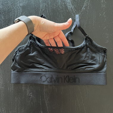 Calvin Klein Bralette avec mesh et fermeture de soutien-gorge