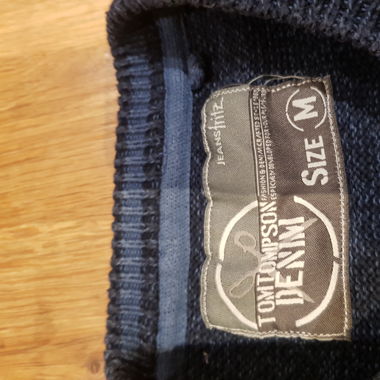 Pull Denim col en V