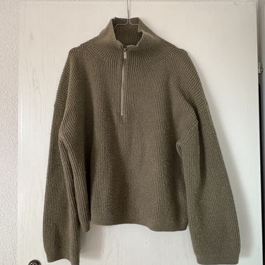Pull en maille à fermeture éclair