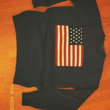 Pull Brandy Melville à motif de drapeau