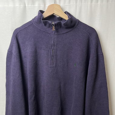Pull zip Ralph Lauren violet foncé 