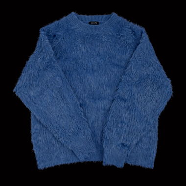 Maglione soffice blu