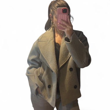 Light grey peacoat 