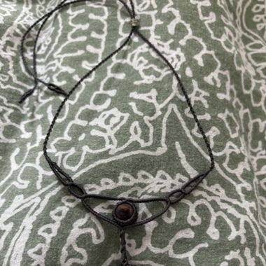 Collier tressé labradorite
