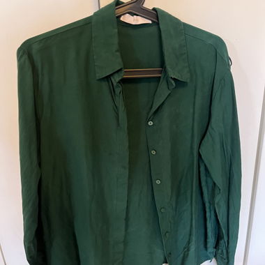 Camicia MNG verde a maniche lunghe EU M