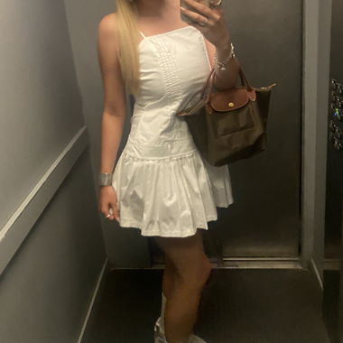 Weisses Bershka Kleid mit Trägern