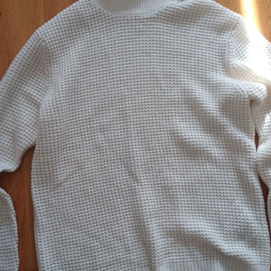 Maglione dolcevita bianco