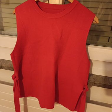 Fuchsia ärmelloses Top