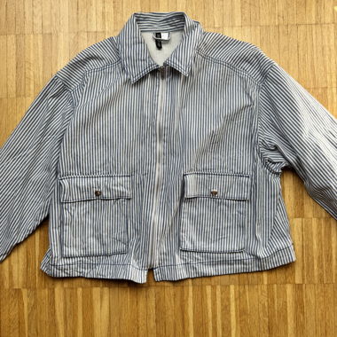Striped zip-up jacket H&M Divided 