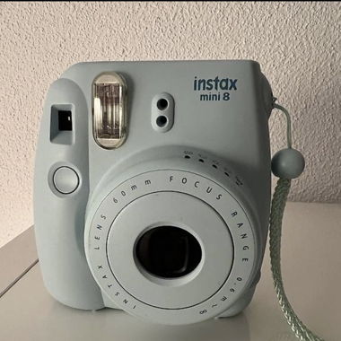 Instax Mini hellblau inkl. Lederetui