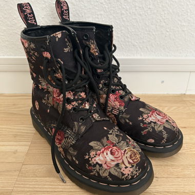 Dr. Martens with Floral Pattern