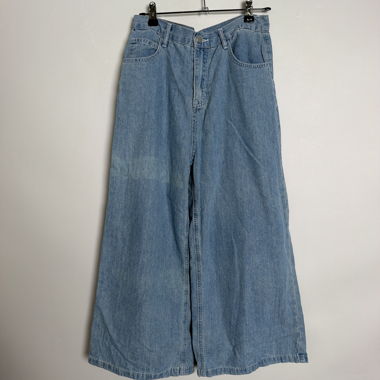Pantaloni in denim a gamba larga