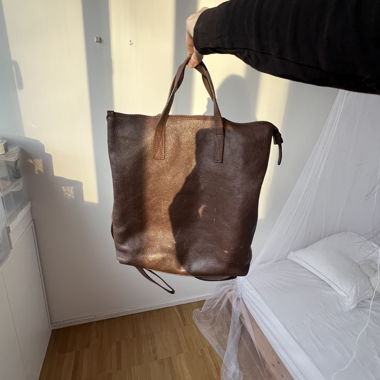 Park (Tarzan) Brown Leather Bag/Backpack