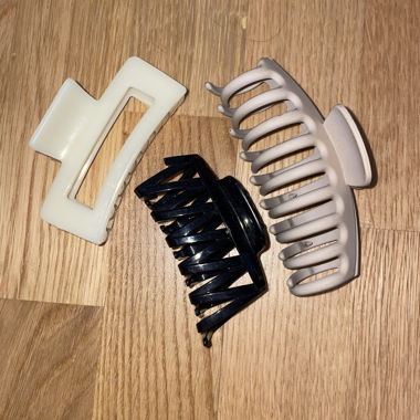 3 fermagli per capelli