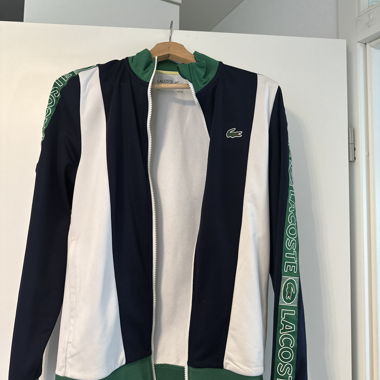 Giacca sportiva Lacoste verde blu bianca
