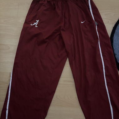 Nike red track pants