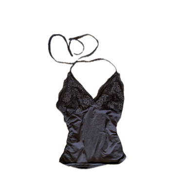 Braunes Neckholder-Top