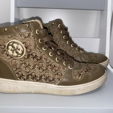 Sneaker Guess high-top marroni