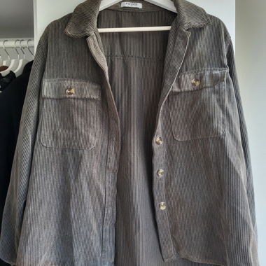 Cordjacke grau von PIECES