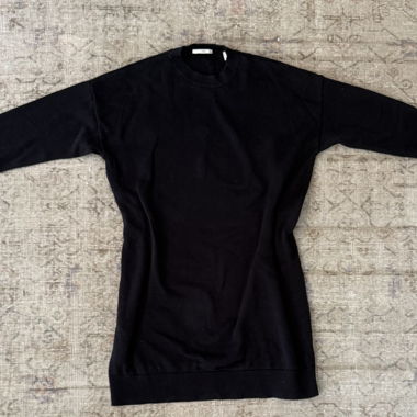 EDC-Schwarz Pulloverkleid aus Strick XXL