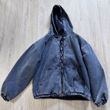 Veste matelassée en denim à capuche YOURTURN