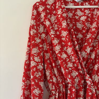 Abito Maxikleid ZARA rosso